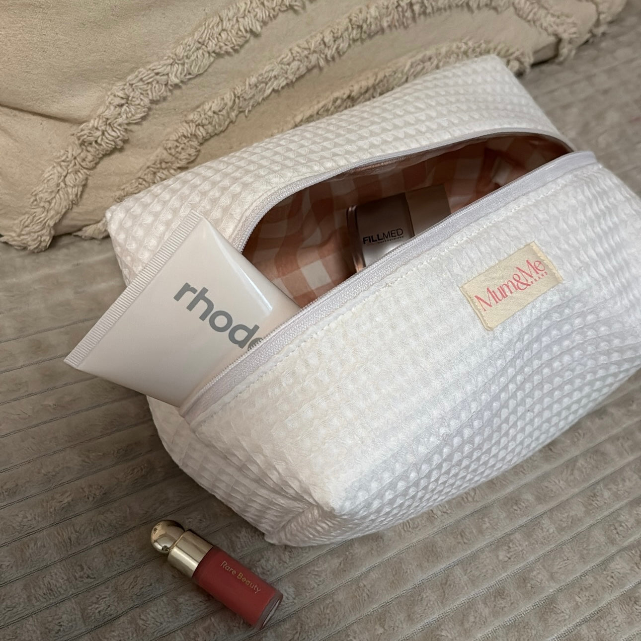 Neceser Waffle blanco