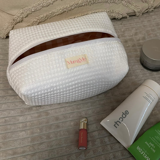 Neceser Waffle blanco